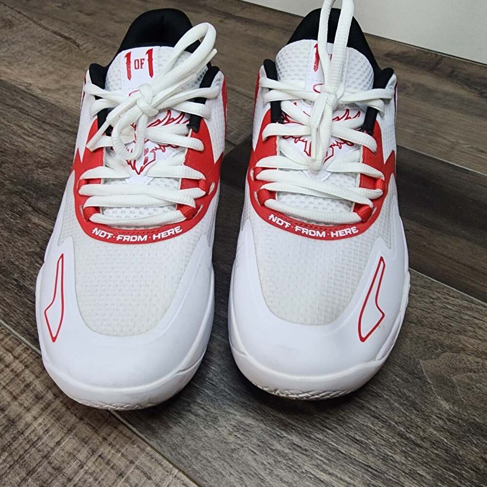 Puma LaMelo Ball MB.01 Lo Team Colors White High Risk Red